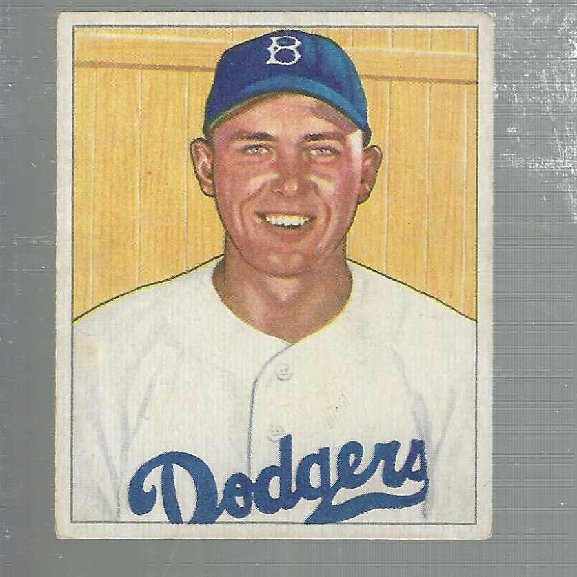 1950 Bowman #112 Gil Hodges list $200