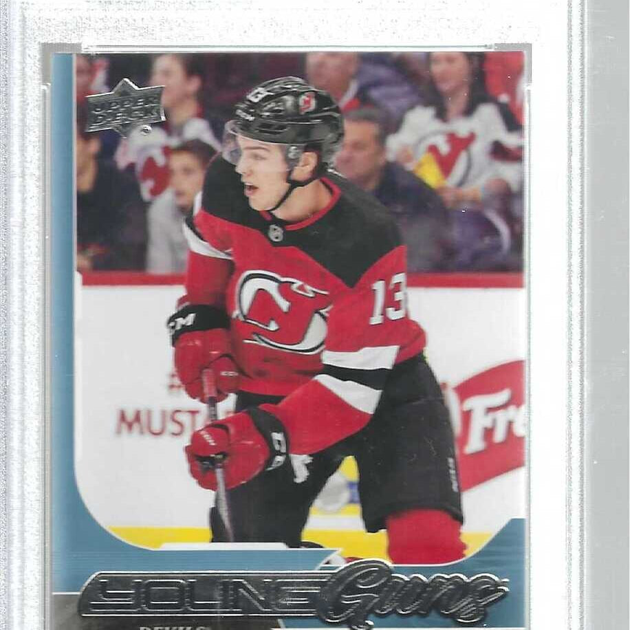 2017 Upper Deck Young Guns #201 Nico Hischier rookie PSA 9