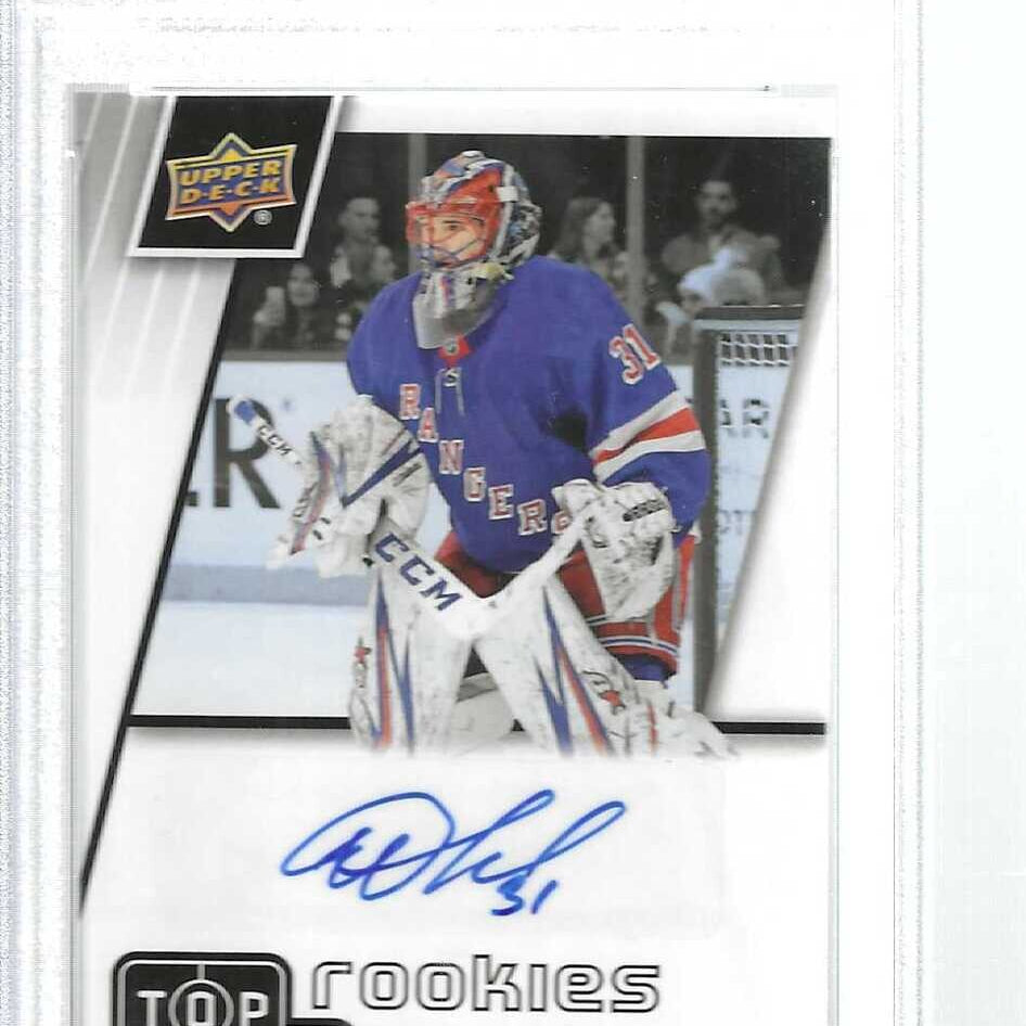 2020 UD Summer Promo Igor Shesterkin Top Shelf Rookies Autograph PSA 10