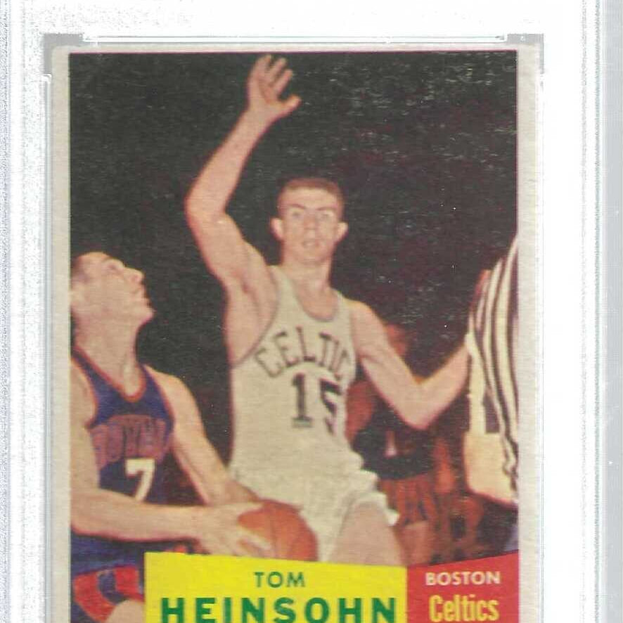 1957 Topps #19 Tom Heinsohn rookie PSA 4