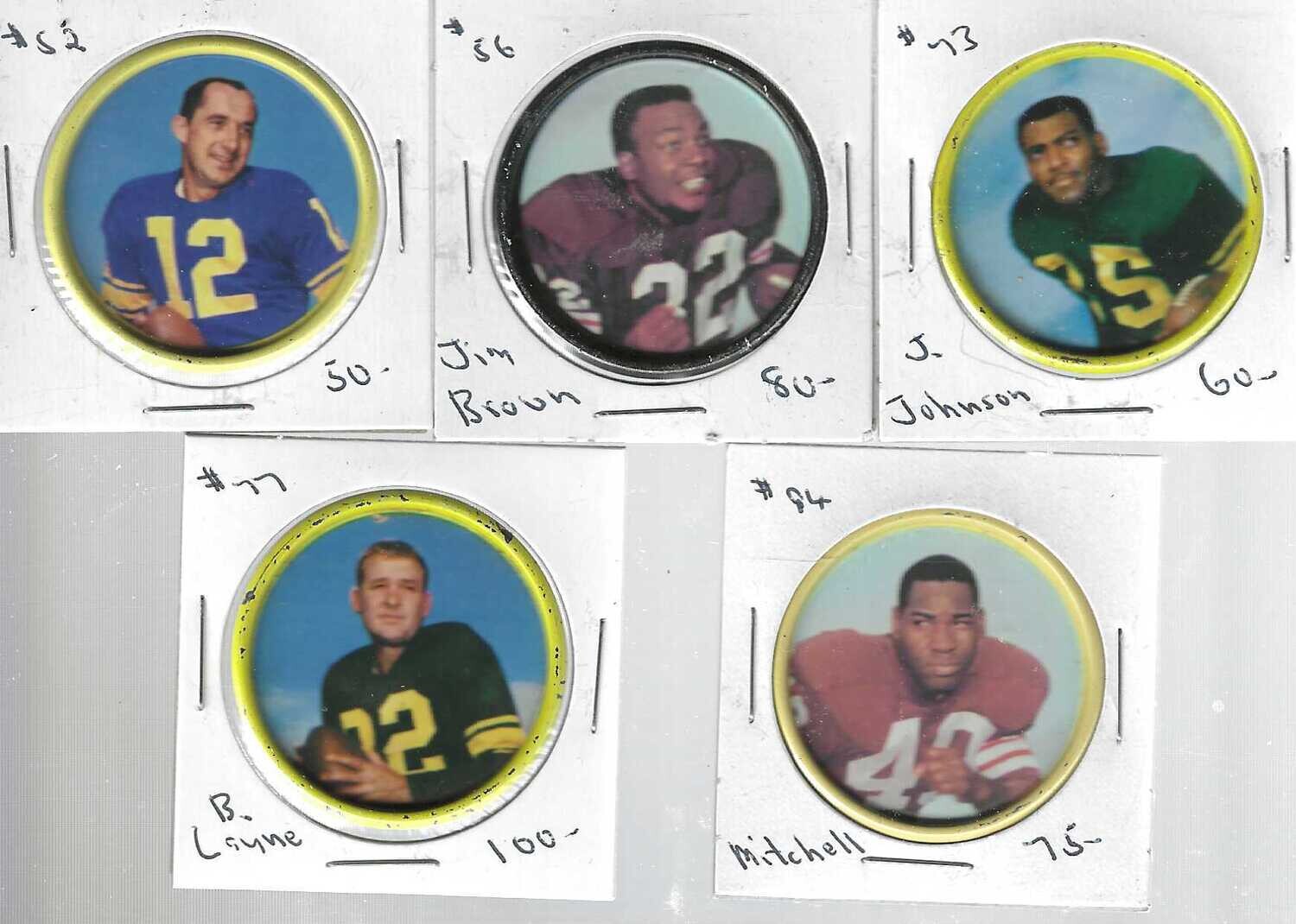 1962 Salada Football Coin #73 John Henry Johnson Ex/Mint+