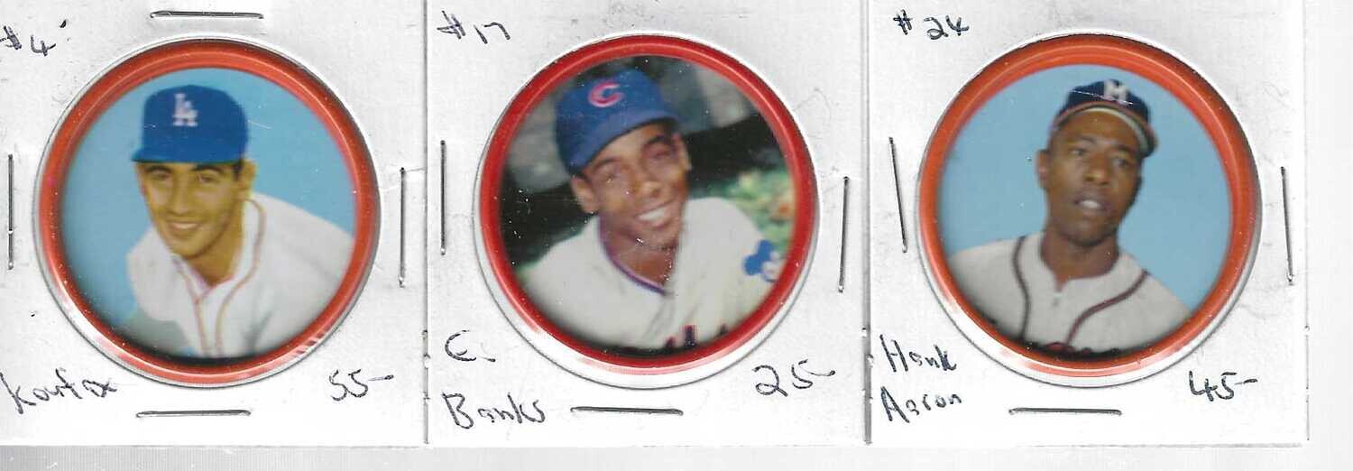 1963 Salada #24 Hank Aaron Nr Mint
