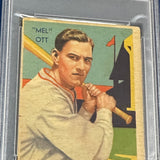 1935 Diamond Stars #50 Mel Ott PSA 3 MK