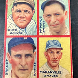1935 Goudey 4 in 1 Babe Ruth Fair