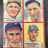 1935 Goudey 4 in 1 Babe Ruth Fair