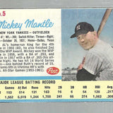 1962 Post Cereal #5 Mickey Mantle