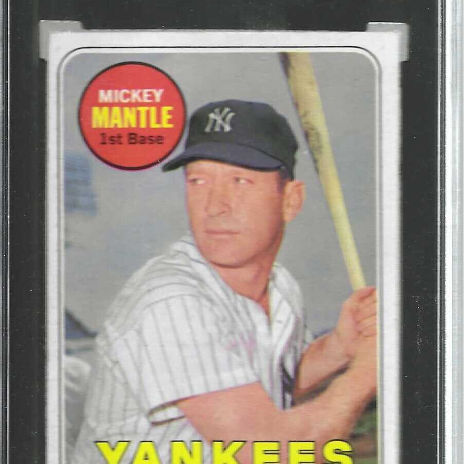 1969 Topps #500 Mickey Mantle SGC 5