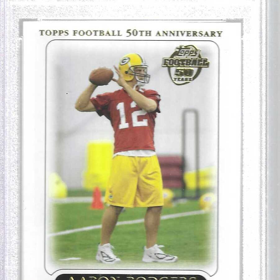 2005 Topps #431 Aaron Rodgers rookie PSA 8