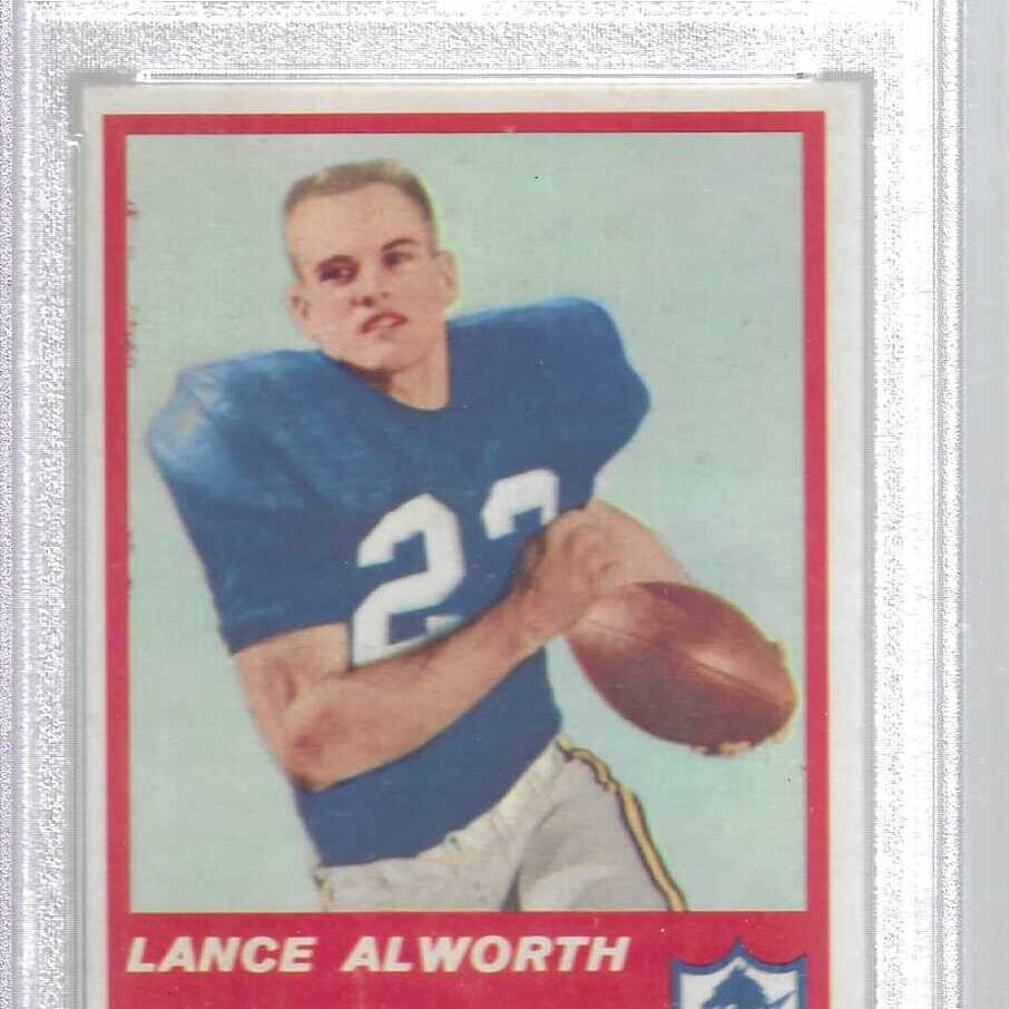 1963 Fleer #72 Lance Alworth rookie PSA 7