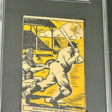 1937 Donut Co. of America Babe Ruth Thrilling Moments Hand Cut SGC Authentic