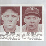 1941 Double Play #65/66 Bill Dickey/Red Rolfe list $150