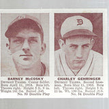 1941 Double Play #53/54 Charley Gehringer/McCosky Ex/Mint+