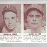 1941 Double Play #23/24 Pee Wee Reese rookie/Higbe list $500
