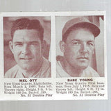 1941 Double Play #31/32 Mel Ott/Young