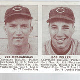 1941 Double Play #77/78 Bob 
Feller/Krakauskas Ex/Mint+