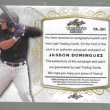 2020 Leaf Trinity Jasson Dominguez Patch autograph rookie #'d75