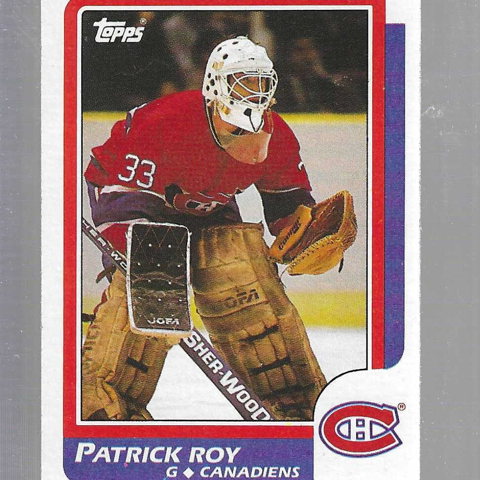 1986/87 Topps #53 Patrick Roy rookie