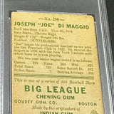 1938 Goudey Heads Up #250 Joe Dimaggio Rookie PSA 1.5 Nicer!