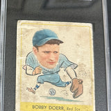 1938 Goudey Heads Up #258 Bobby Doerr rookie SGC 1