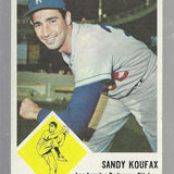 1963 Fleer #42 Sandy Koufax list $300