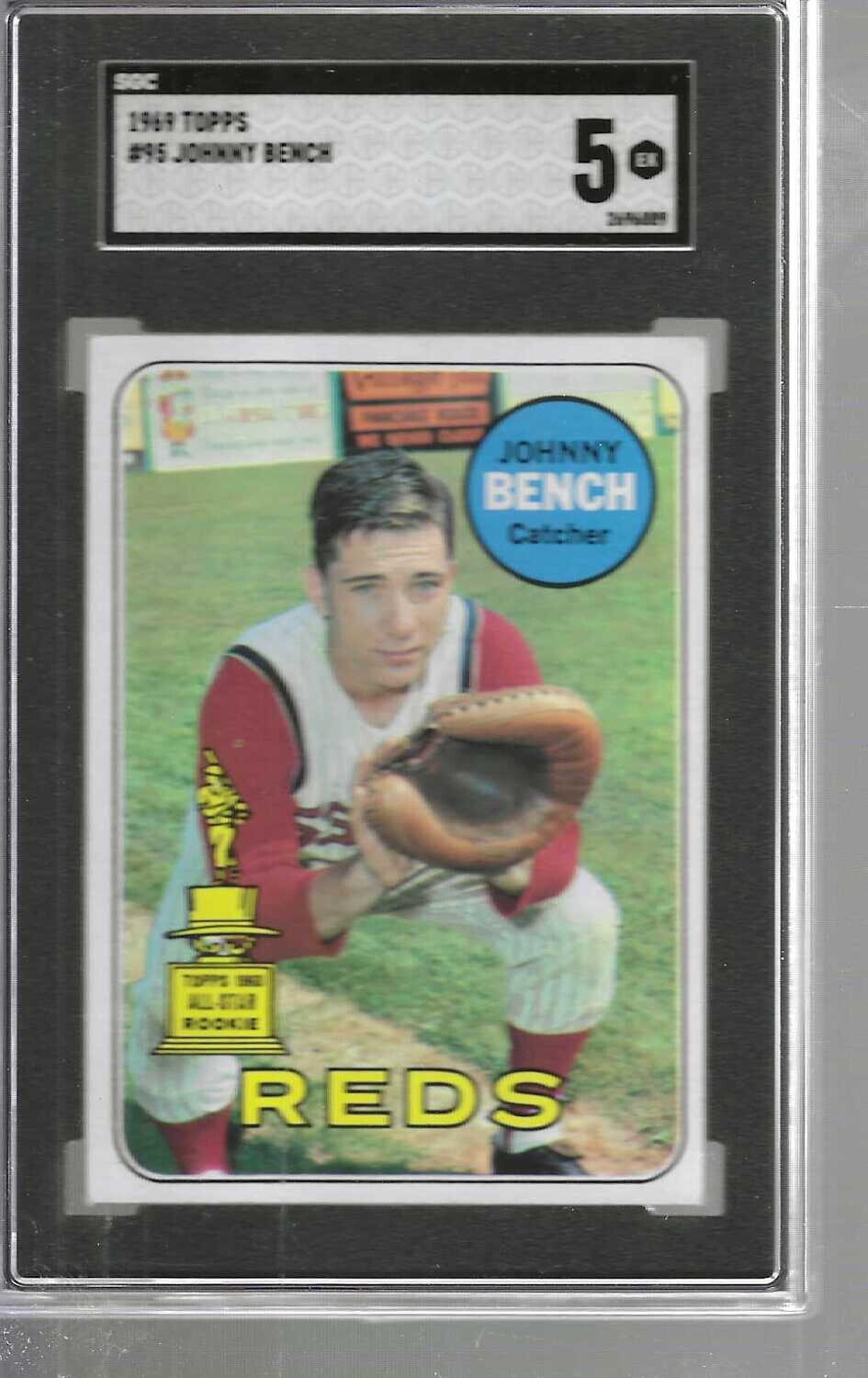 1969 Topps #95 Johnny Bench SGC 5