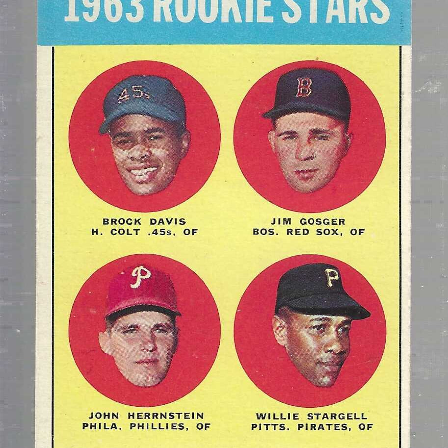 1963 Topps #553 Willie Stargell Rookie Ex/Mint
List $600