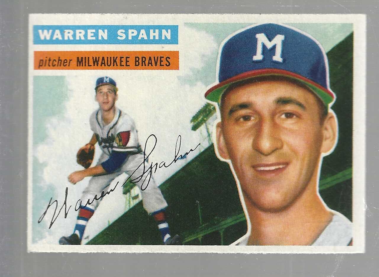 1956 Topps #10 Warren Spahn Ex+
