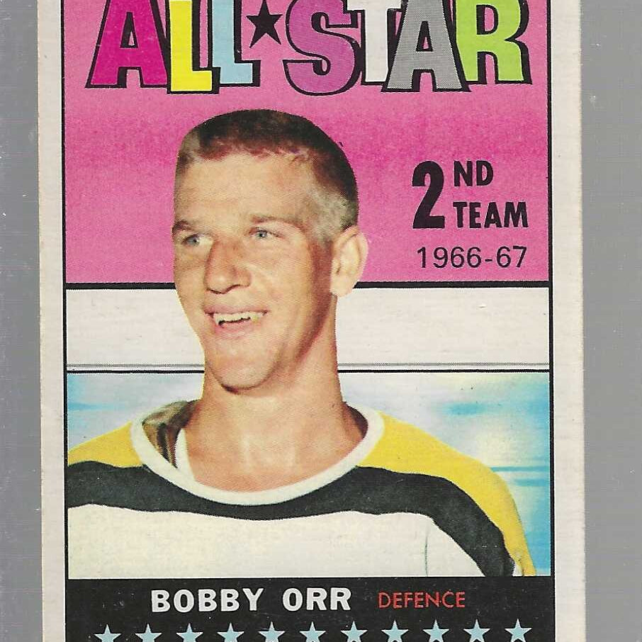 1967/68 Topps #128 Bobby Orr All Star Ex+
