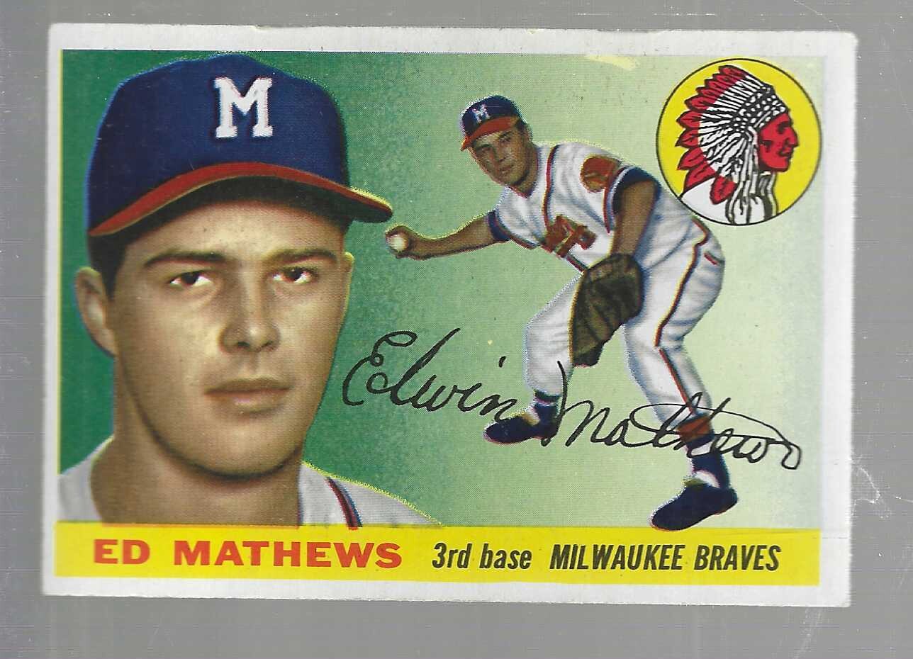 1955 Topps #155 Ed Mathews Ex+