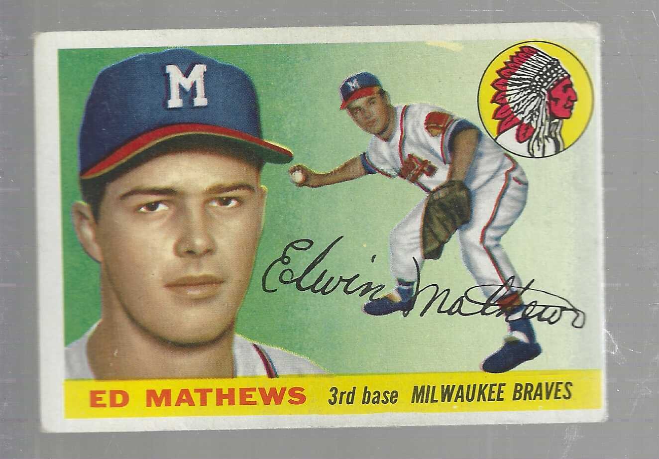 1955 Topps #155 Ed Mathews VG