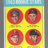 1963 Topps #553 Willie Stargell rookie Ex+ List $600