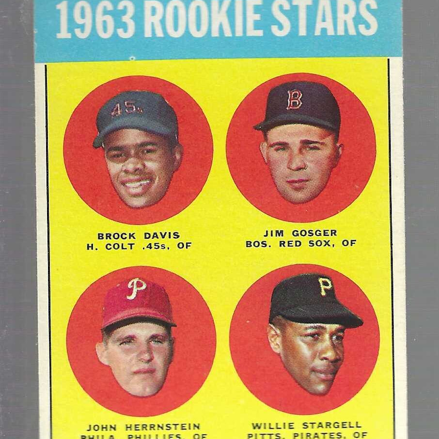 1963 Topps #553 Willie Stargell rookie Ex+ List $600