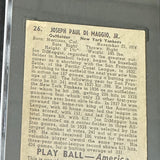 1939 Play Ball #26 Joe Dimaggio SGC 2