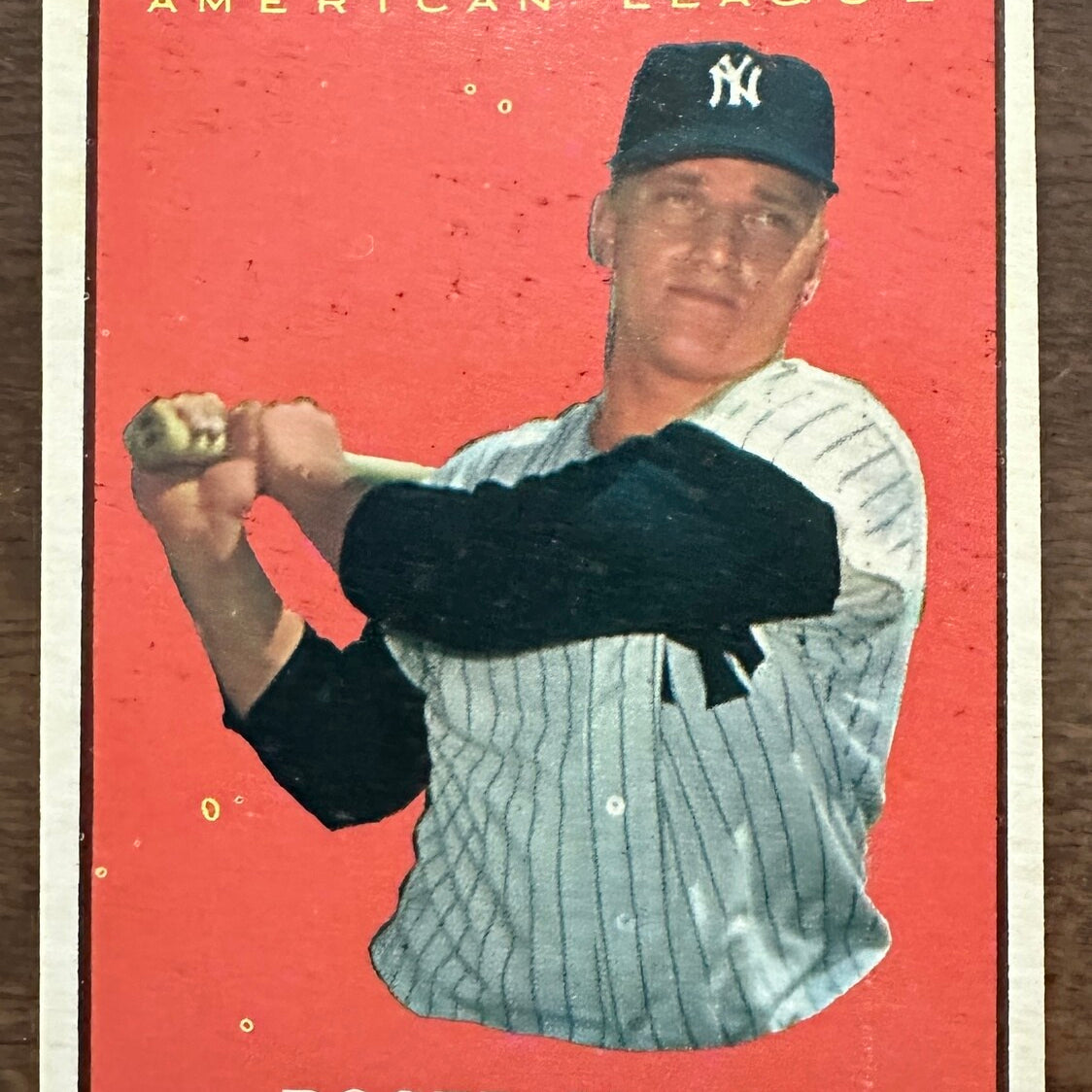 1961 Topps #478 Roger Maris MVP List $120