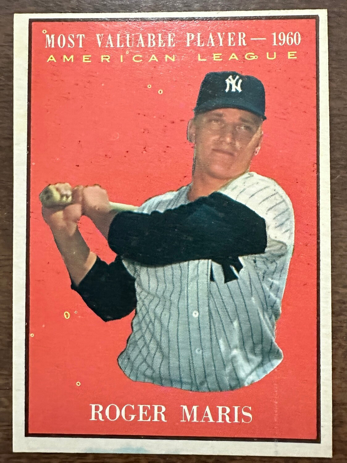 1961 Topps #478 Roger Maris MVP List $120