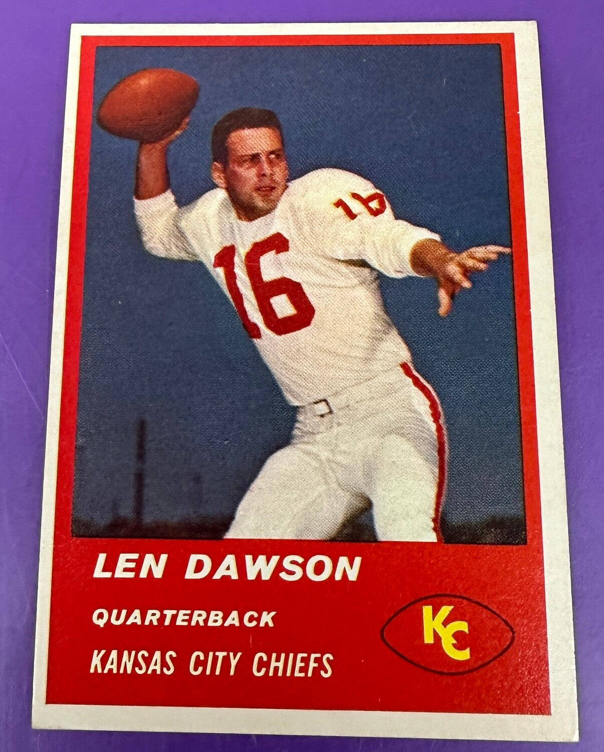1963 Fleer #47 Len Dawson rookie Ex/Mint