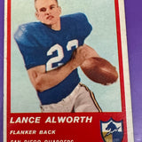 1963 Fleer #72 Lance Alworth rookie Ex/Mint