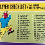 1963 Fleer Checklist Ex/Mint list $350