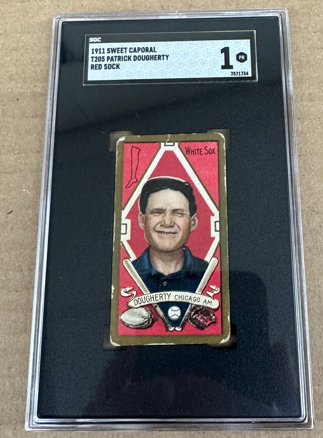 1911 T-205 Sweet Caporal Patsy Dougherty SGC 1