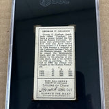 1911 T-205 Honest Long Cut George F. Graham Rusters Blue Signature SGC 3.5