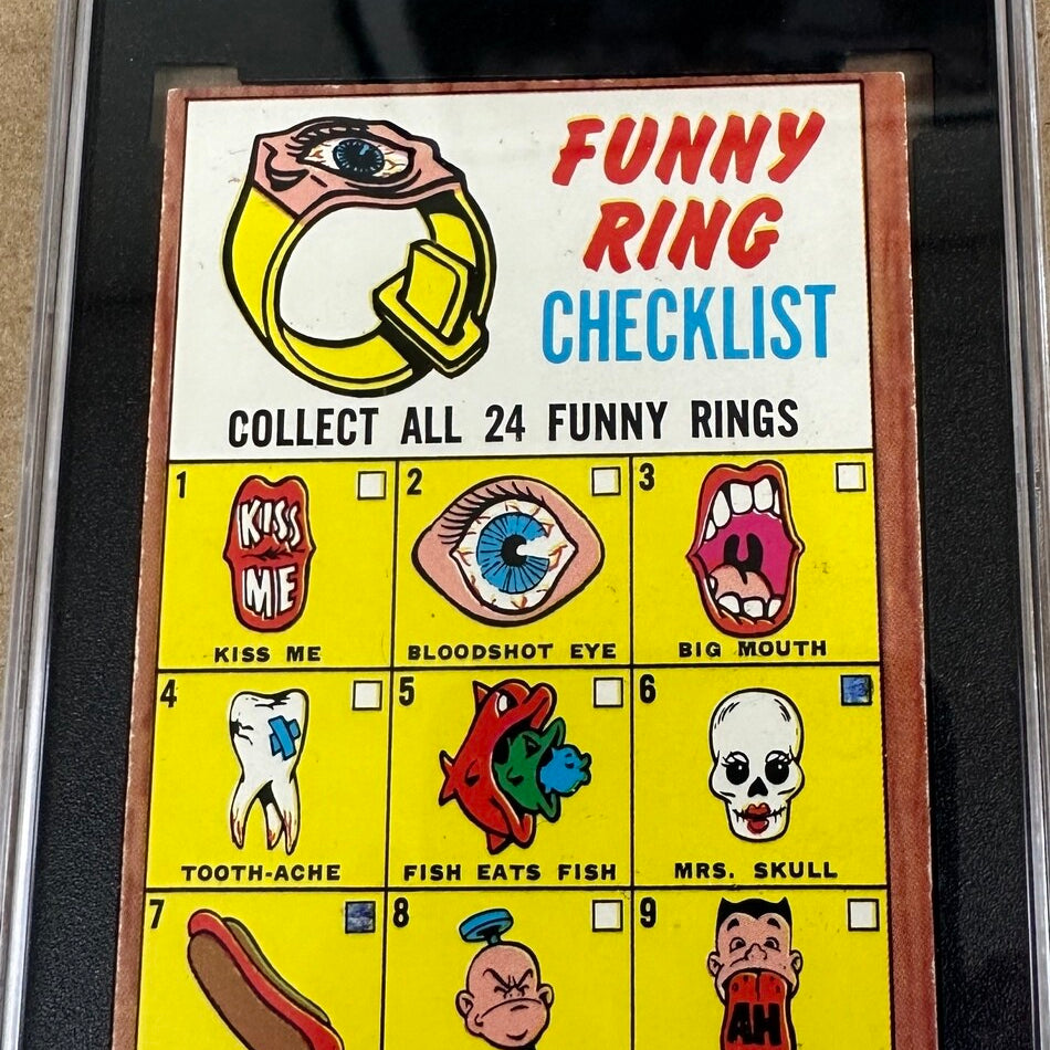 1966 Topps #15 Funny Ring Checklist Marked SGC 1.5