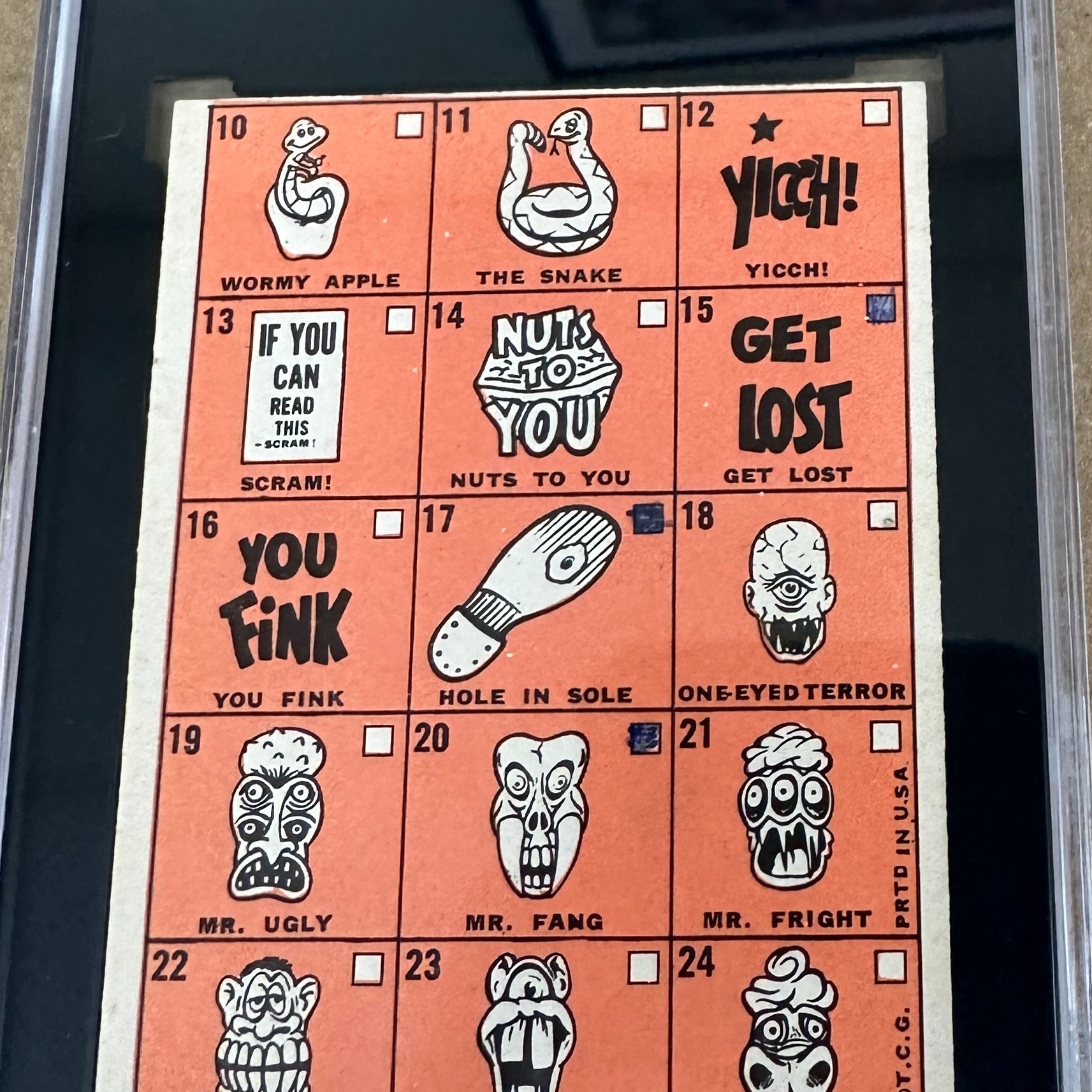 1966 Topps #15 Funny Ring Checklist Marked SGC 1.5