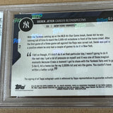 2020 Topps Now Derek Jeter Chrome Career Retro Autograph Purple Refractor PSA 10 Auto