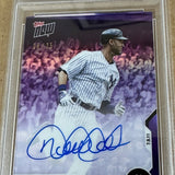 2020 Topps Now Derek Jeter Chrome Career Retro Autograph Purple Refractor PSA 10 Auto
