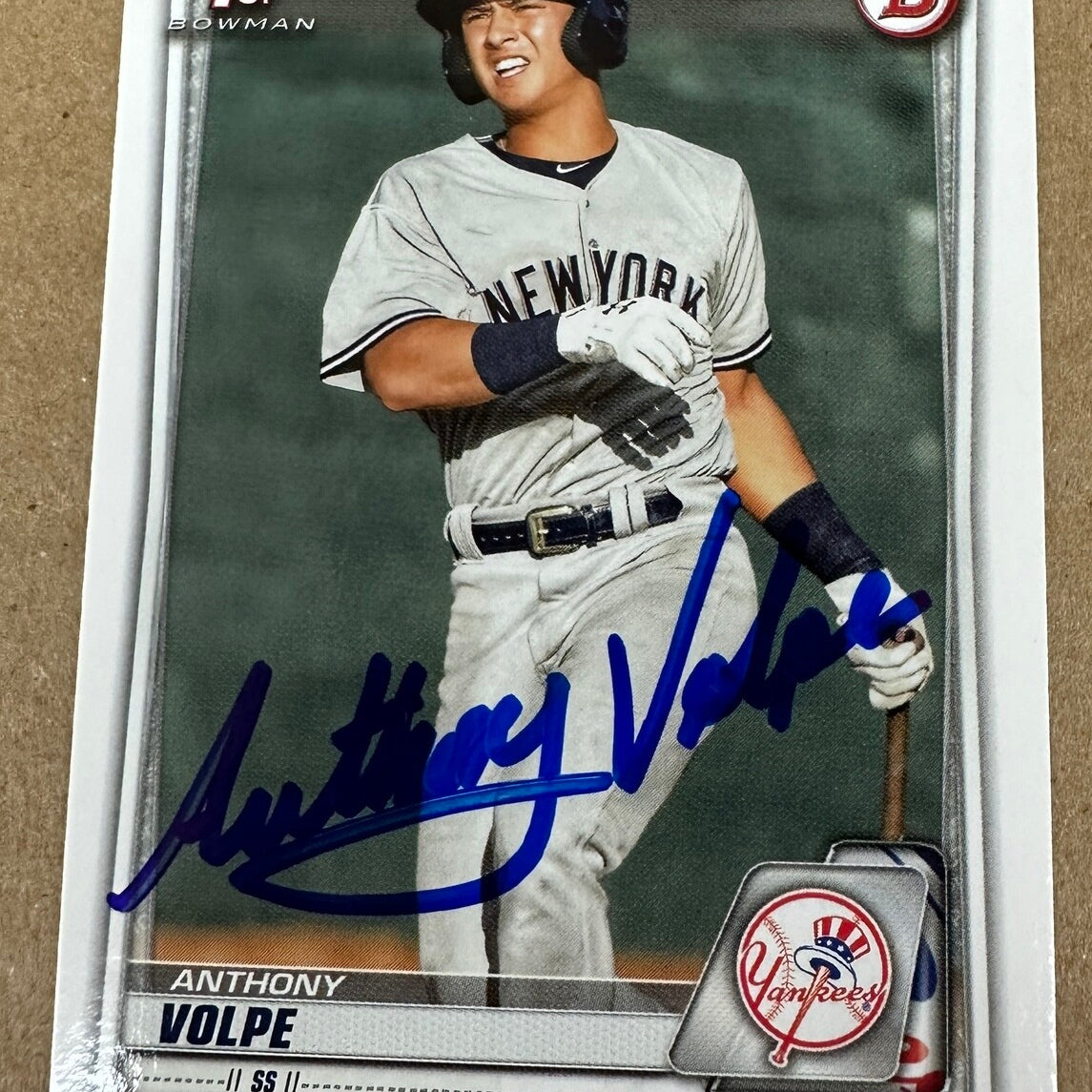 2020 Bowman Anthony Volpe rookie Autograph JSA Certified