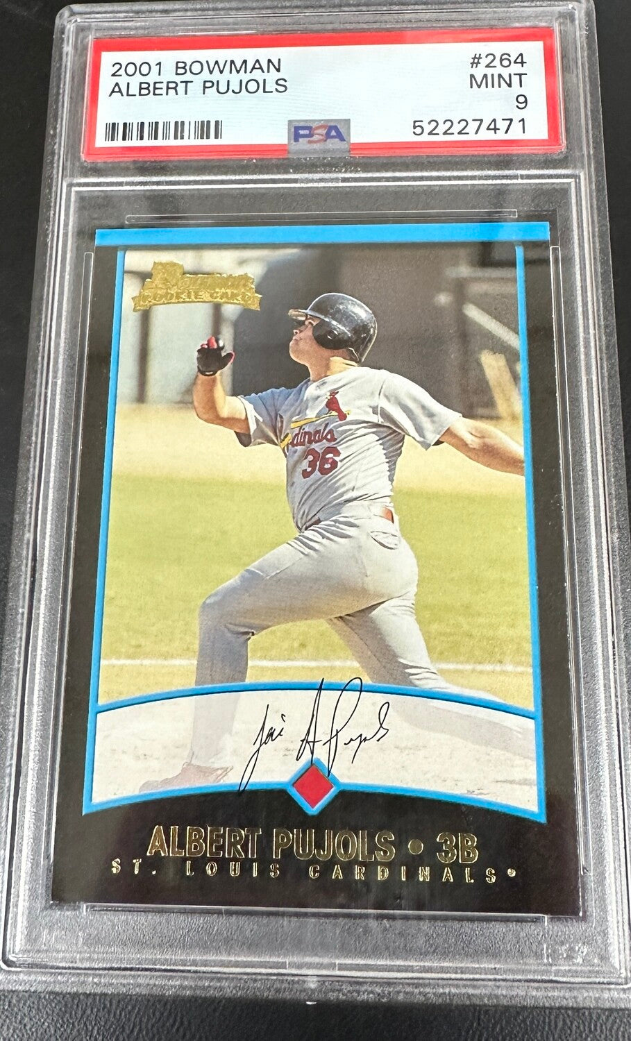 2001 Bowman Albert Pujols rookie PSA 9
