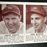 1941 Double Play #61/62 Lefty Gomez/Phil Rizzuto Ex/Mint