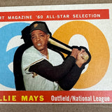 1960 Topps #564 Willie Mays All Star Ex+ List $250