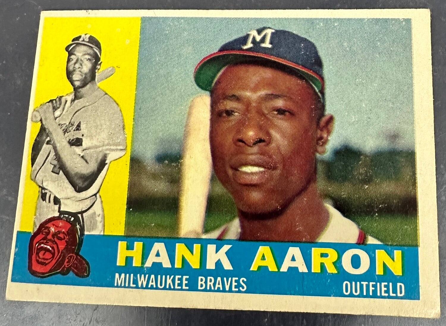 1960 Topps #300 Hank Aaron VG List $250