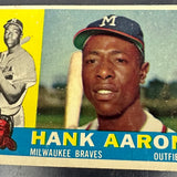 1960 Topps #300 Hank Aaron VG List $250